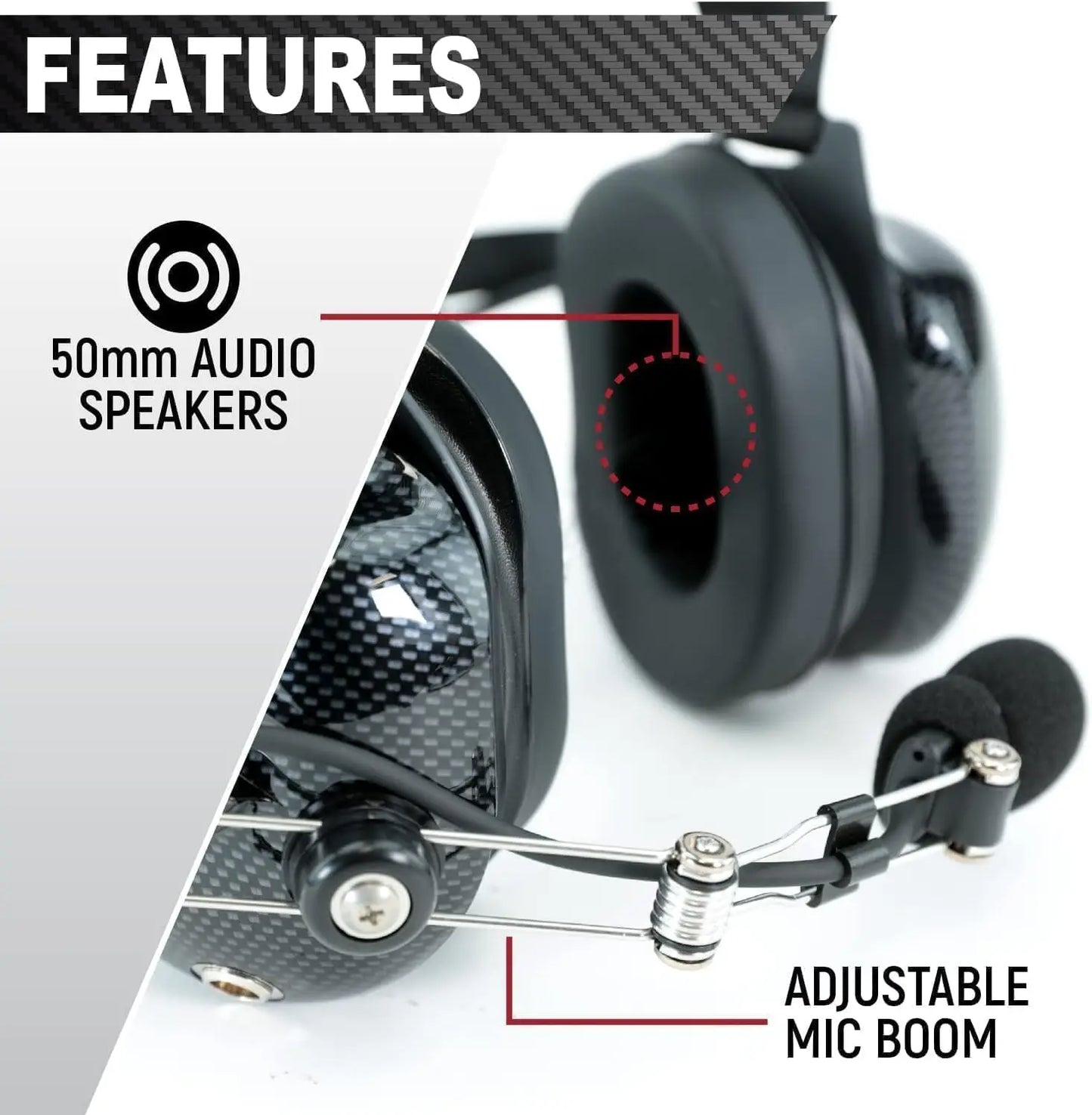 Behind The Head Headset for Racing Radios Industrial Electronics Features Noise Reduction Volume Control 5 Pin Connection