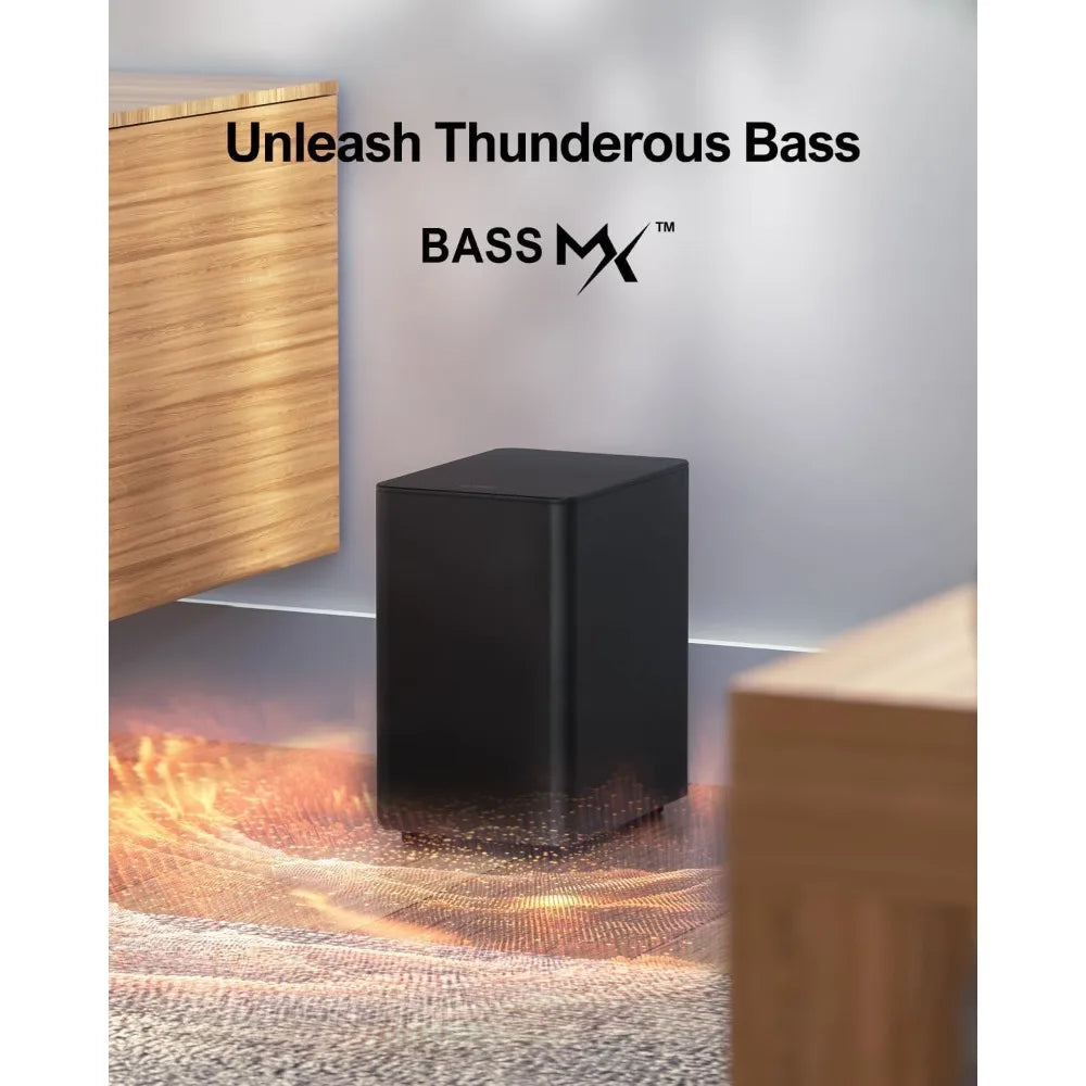 5.1 Virtual Surround Sound Bar, 320W Home Theater Surround System with Adjustable Speakers & Subwoofer, TV Speaker Soundbar, So