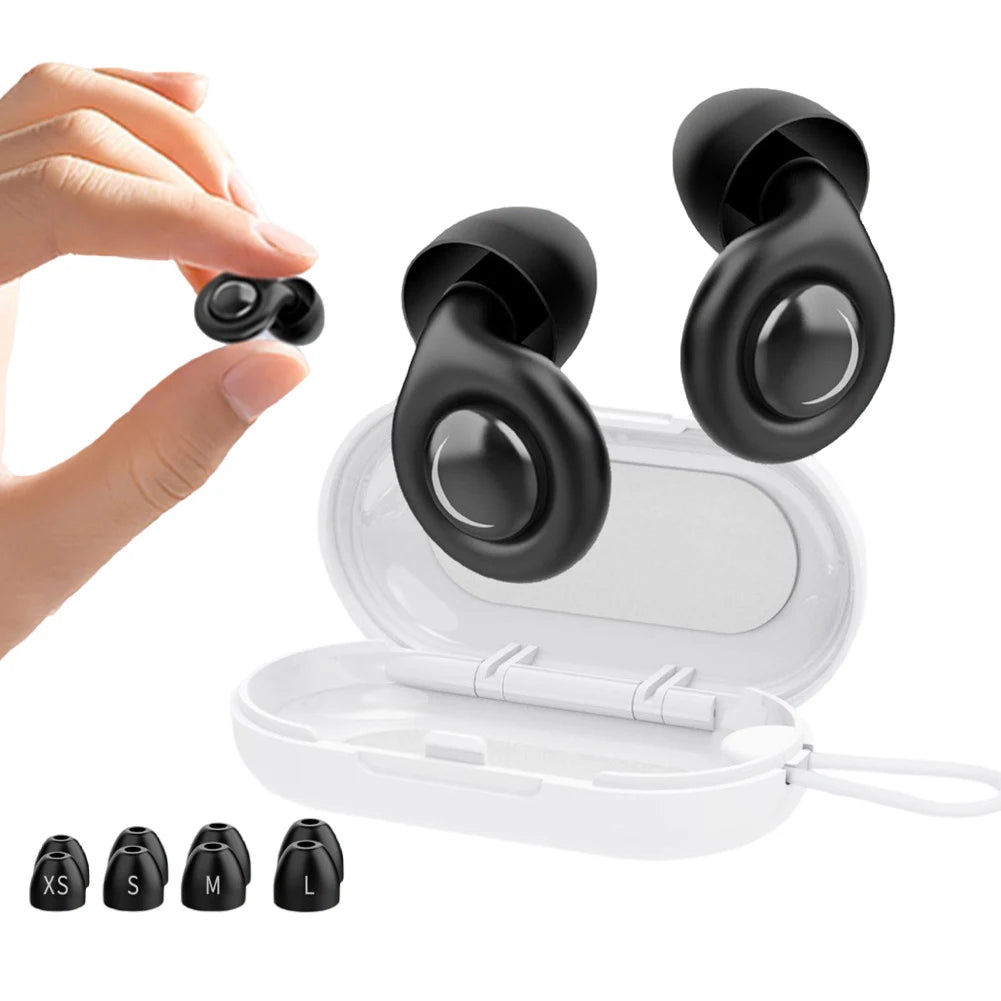 1-6Pair Silicone Anti-noise Earplugs For Sleeping Anti Snoring Motorcycle Earplug Noise Insulation Ear Protectors For Studying