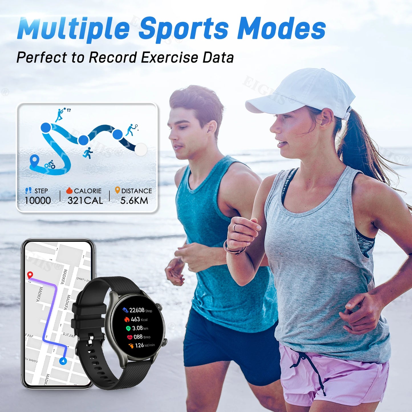 LaNikar New Smart Watch Men Bluetooth Call Full screen touch Sport Fitness Watch Heart Rate Monitor Smartwatch For IOS Android