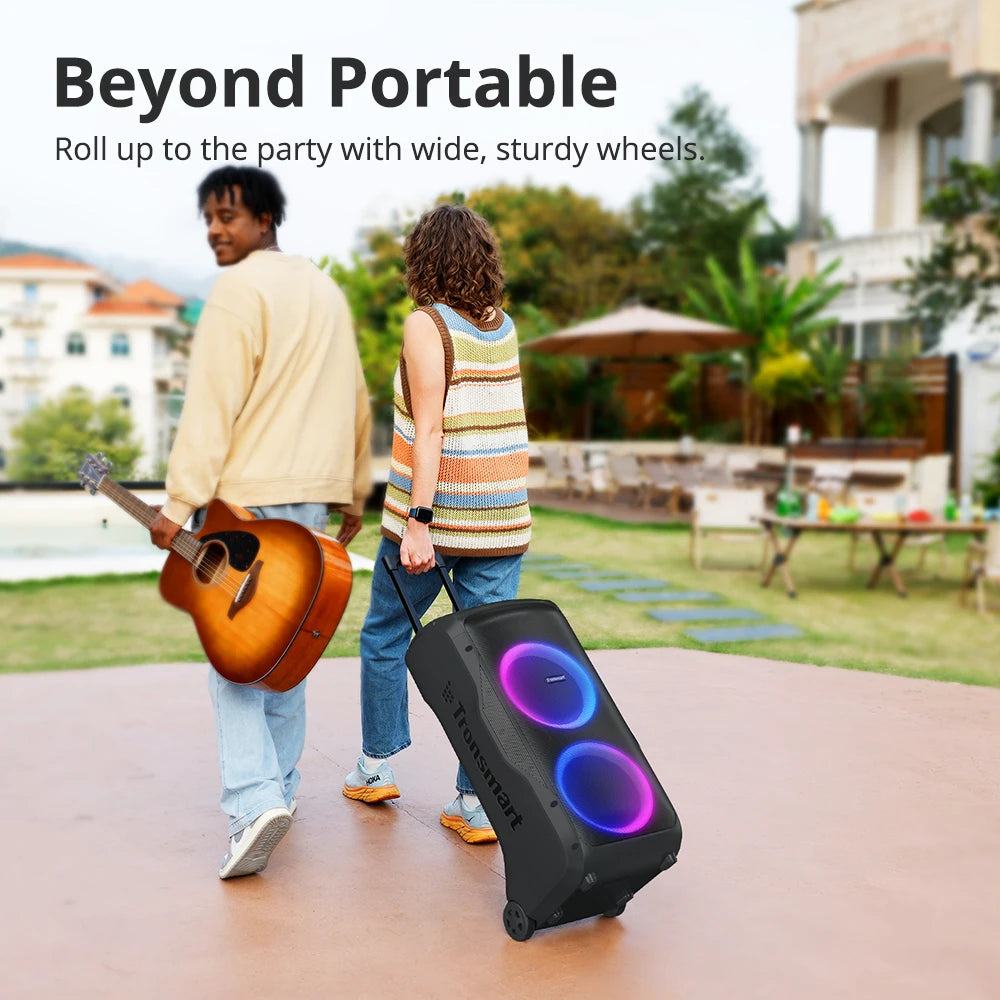 Tronsmart Halo 300 Speaker, 240W Partybox, Bluetooth Party Speaker with Guitar/Mic/XLR Input, TWS, 20-Hour Playtime, APP Control