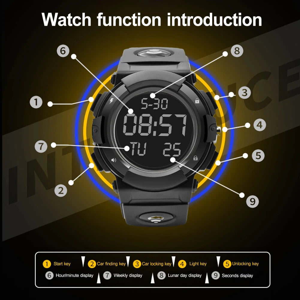 Sports Smart Watch with NFC Access Control Smartwatch Wireless Auto Remote Control Duplicator 315MHz 433 MHz Gate Copy Remote