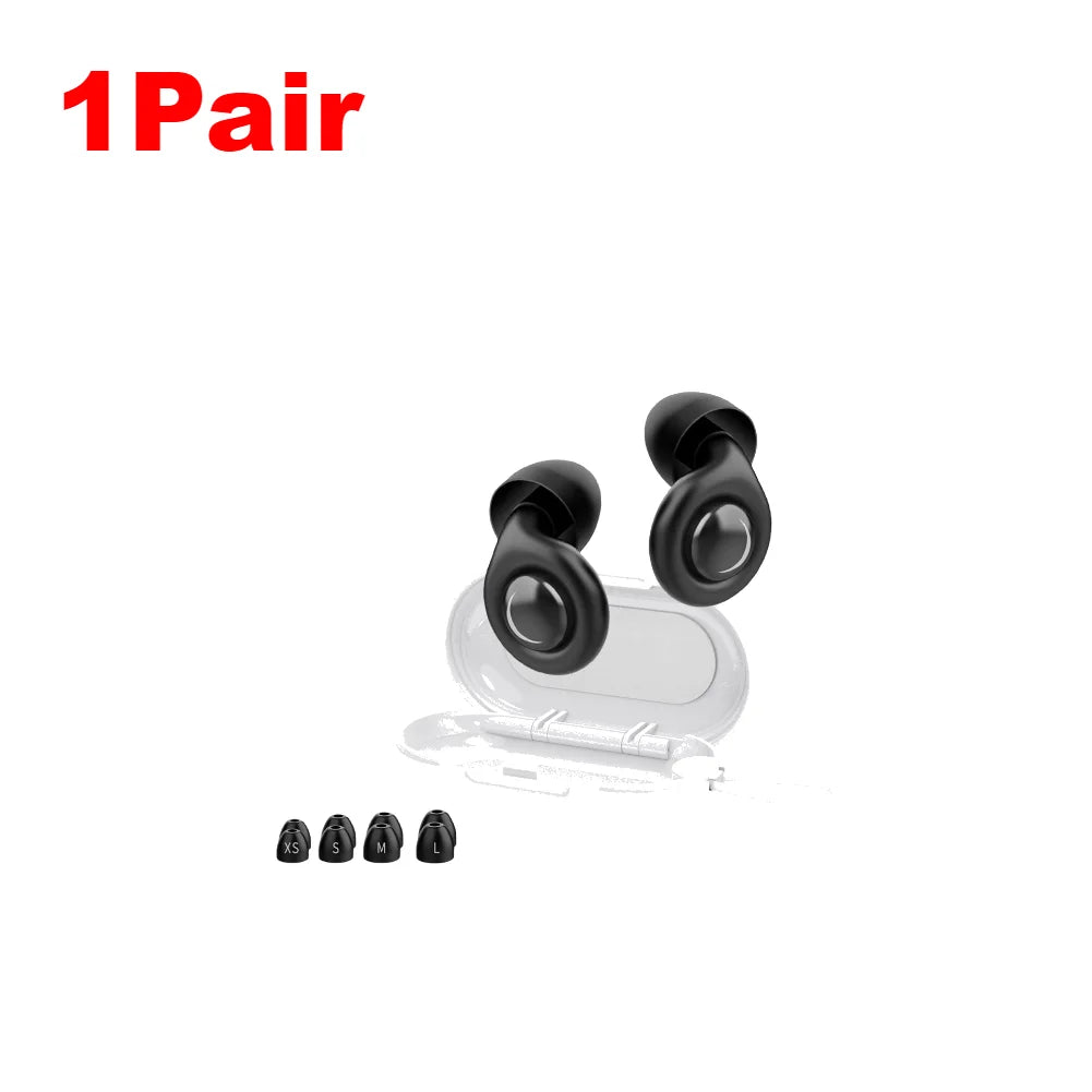 1-6Pair Silicone Anti-noise Earplugs For Sleeping Anti Snoring Motorcycle Earplug Noise Insulation Ear Protectors For Studying