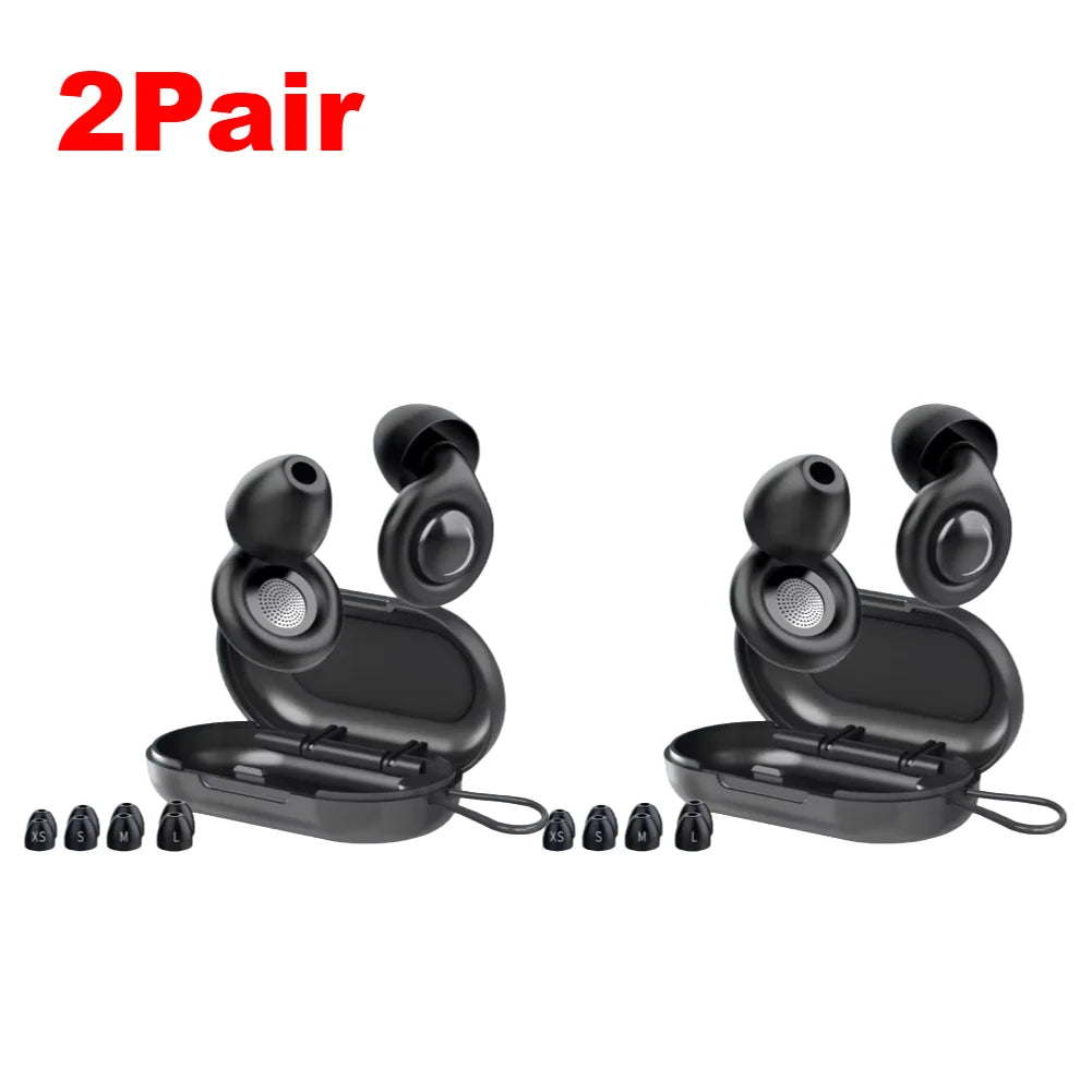 1-6Pair Silicone Anti-noise Earplugs For Sleeping Anti Snoring Motorcycle Earplug Noise Insulation Ear Protectors For Studying