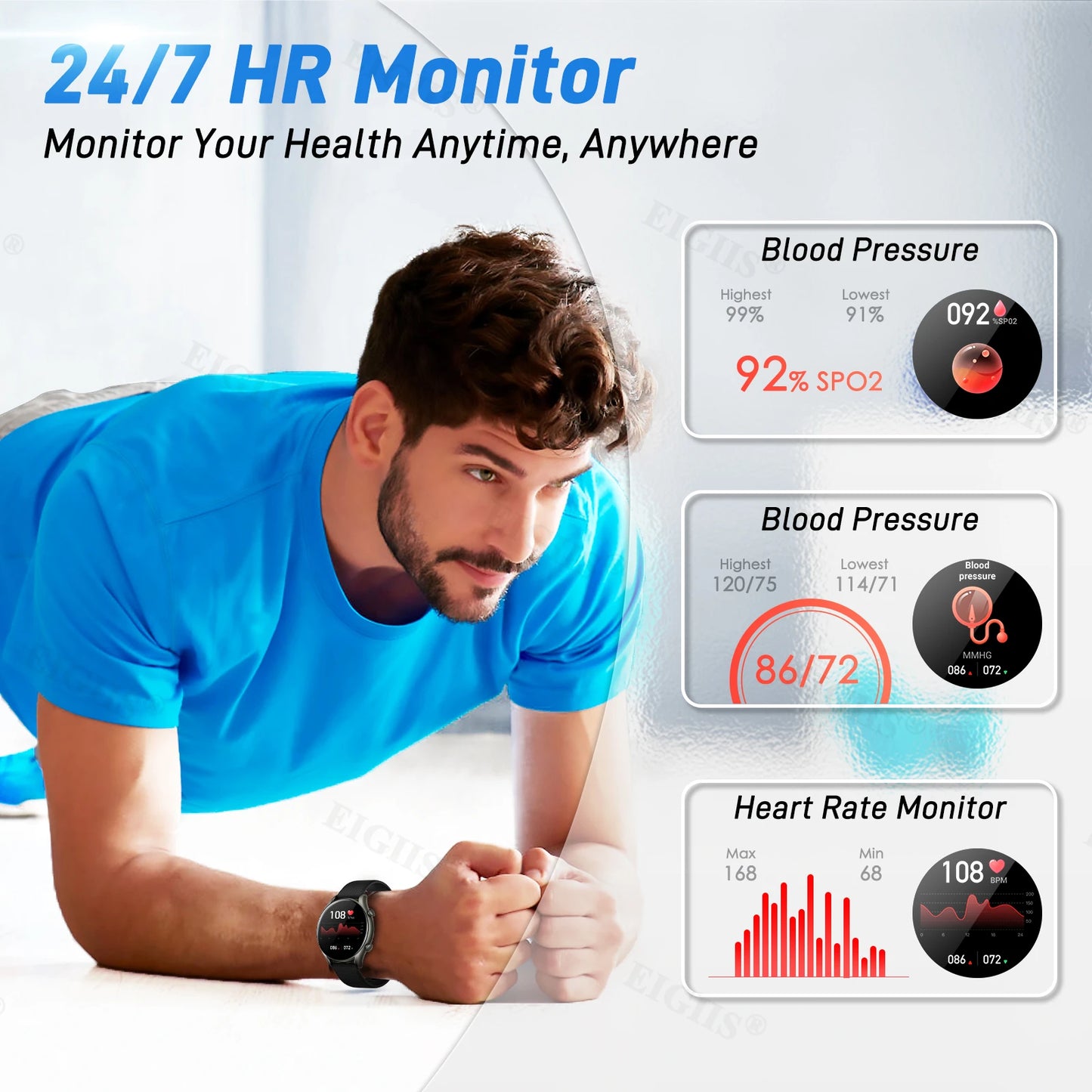 LaNikar New Smart Watch Men Bluetooth Call Full screen touch Sport Fitness Watch Heart Rate Monitor Smartwatch For IOS Android