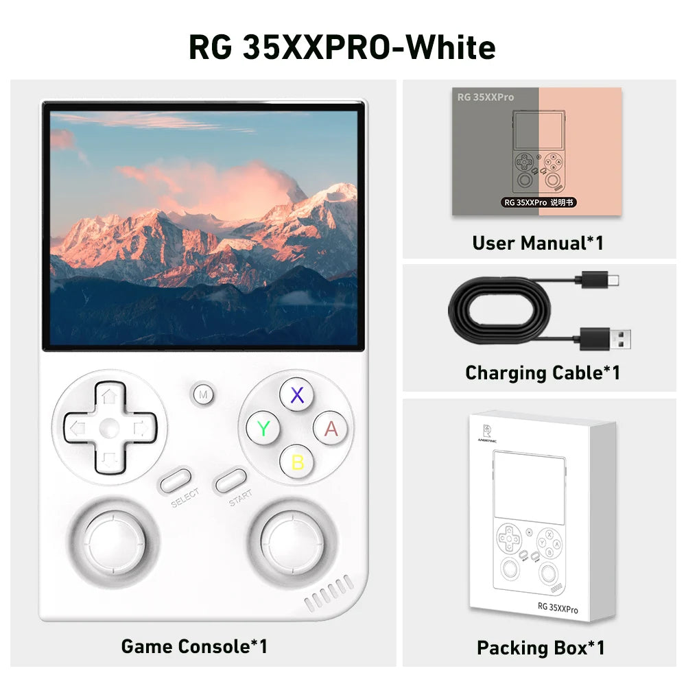 Anbernic RG 35XXPRO 64 Bit Handheld Game Players 3.5'' IPS Screen Linux System Video Game Console Portable Simulator 64G HD-Out