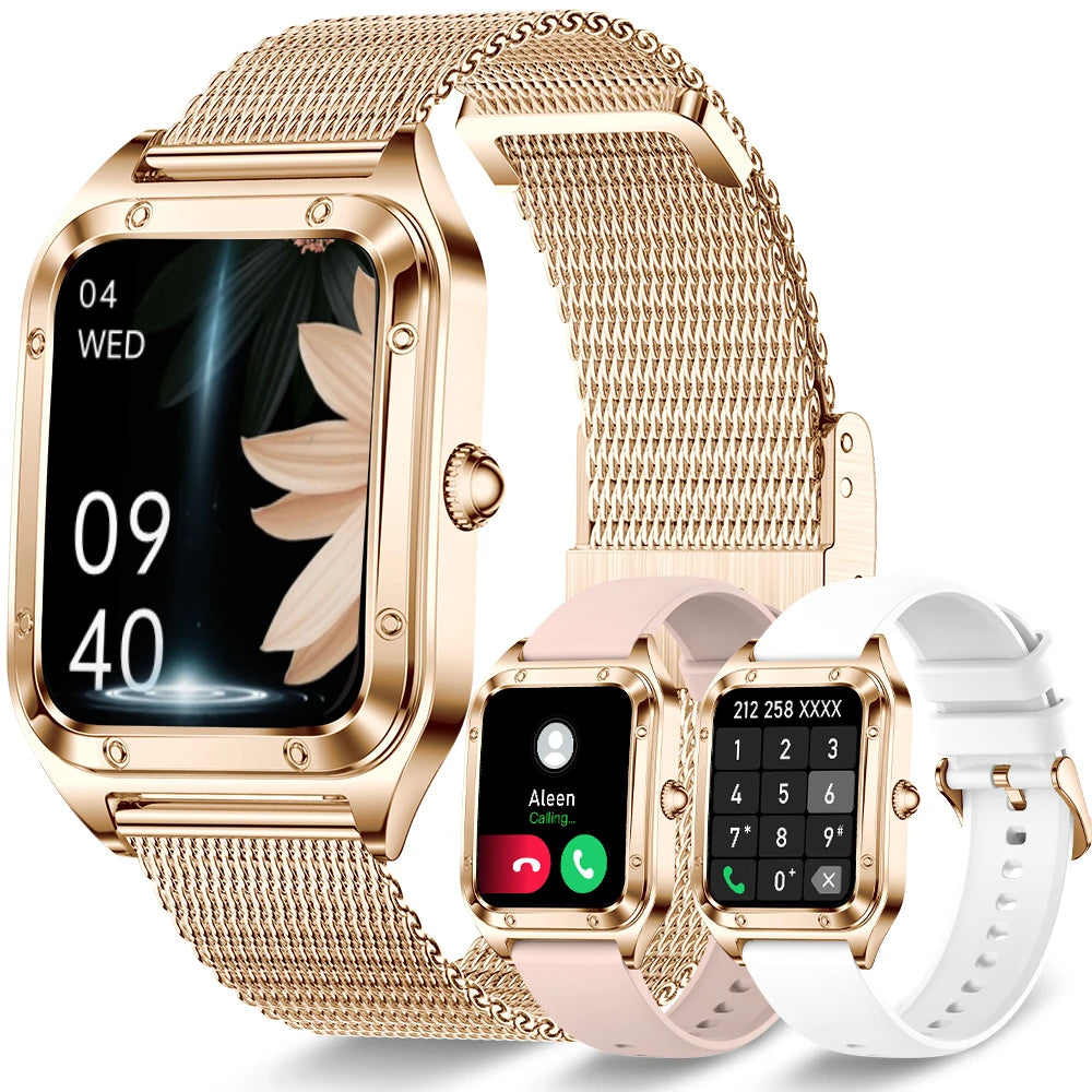 Women Smart Watch(Answer/Make Call)for iPhone/Android, Fitness Tracker/100+Sports Modes/200+Watch Faces/1.59" Screen, Ideal Gift