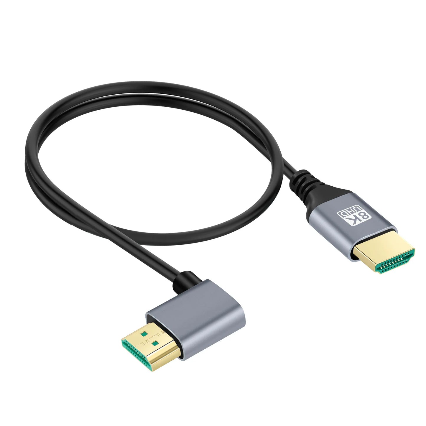 90 Degree Male To Male Cable 8K 60HZ 4K 120Hz HDMI-Compatible 2.1 Cable Cord Left/Right/UP/Down Angle for HD TV PS4 PS3 Xbox One