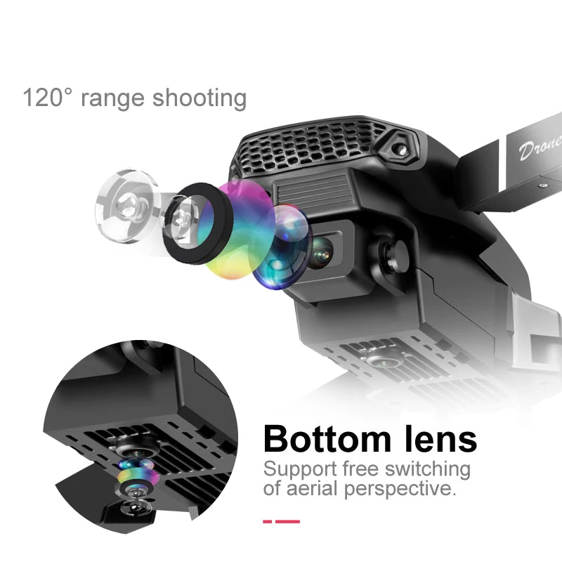 E88 Pro Drone Quadcopter Remote Control Handle Four Axis Aircraft HD 6K Photography UAV Altitude Fixation Helicopter Toys